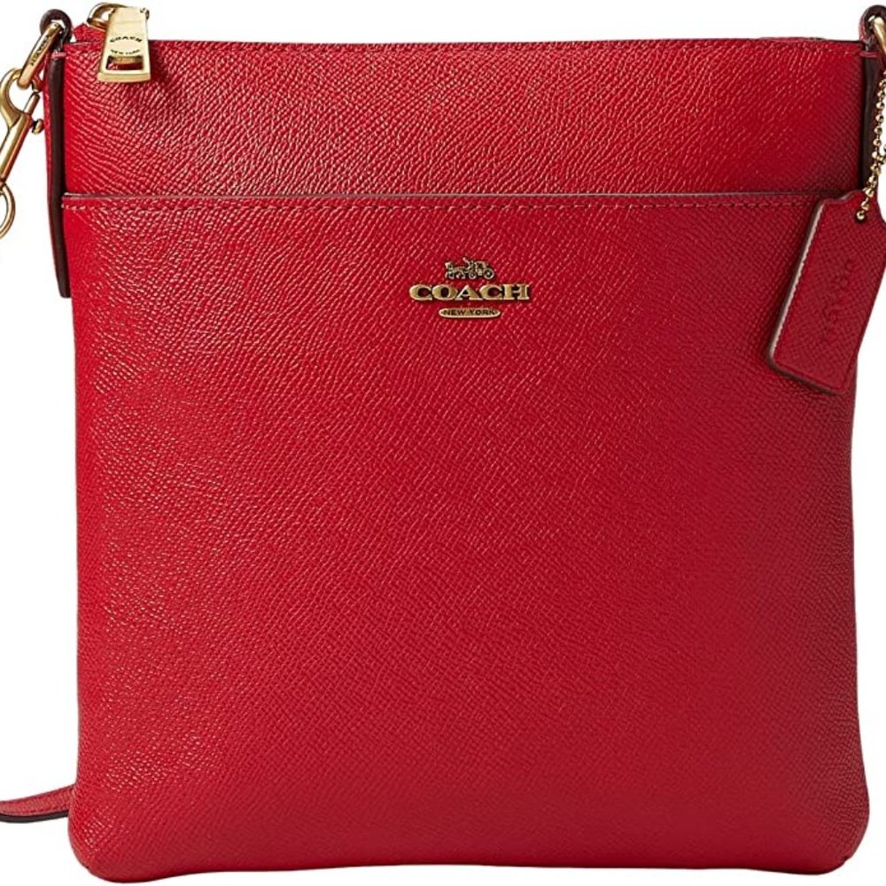 Coach Red Crossgrain Leather Kitt Messenger Bag - NWT, never used